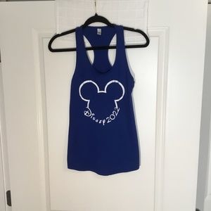 Ideal Ladies Pullover Racerback Disney 2022  Tank Top Blue/ White Size S
